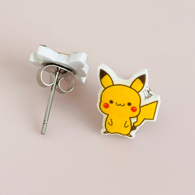 Boucles d’oreilles Pikachu Kawaii 