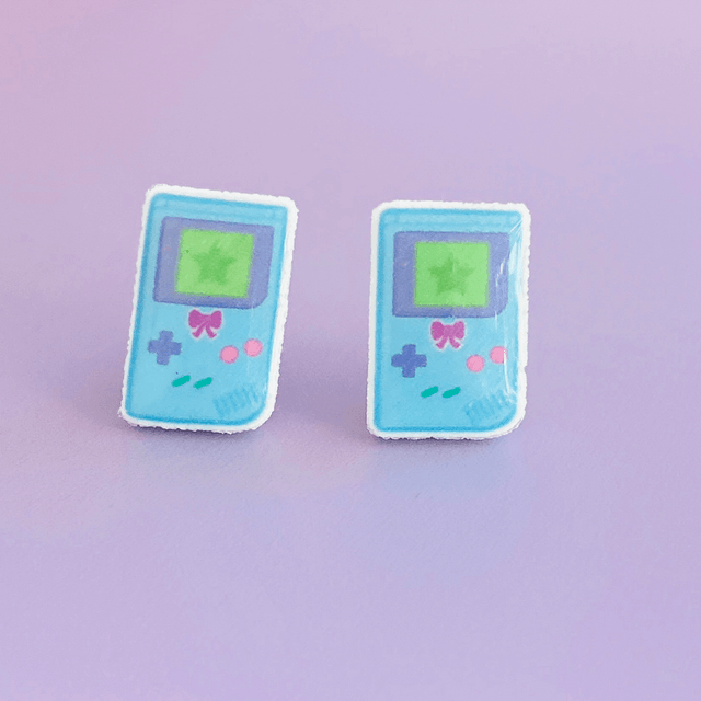 Boucles d’oreilles Game-Boy Kawaii 