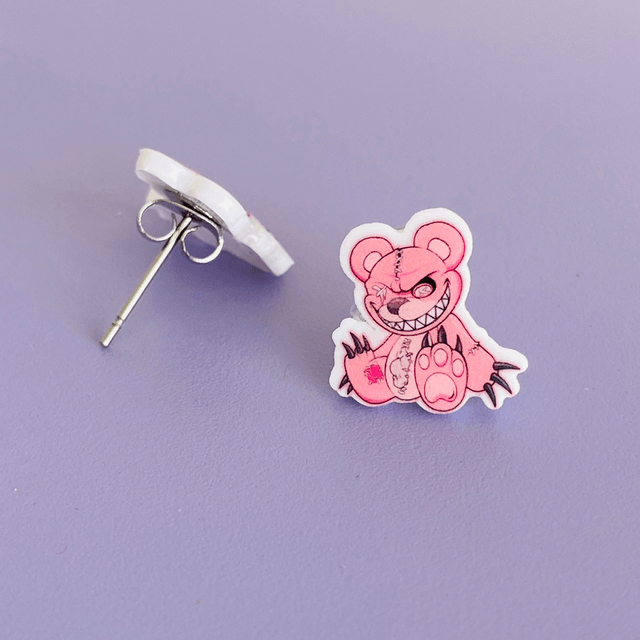 Boucles d’oreilles Pink Teddy