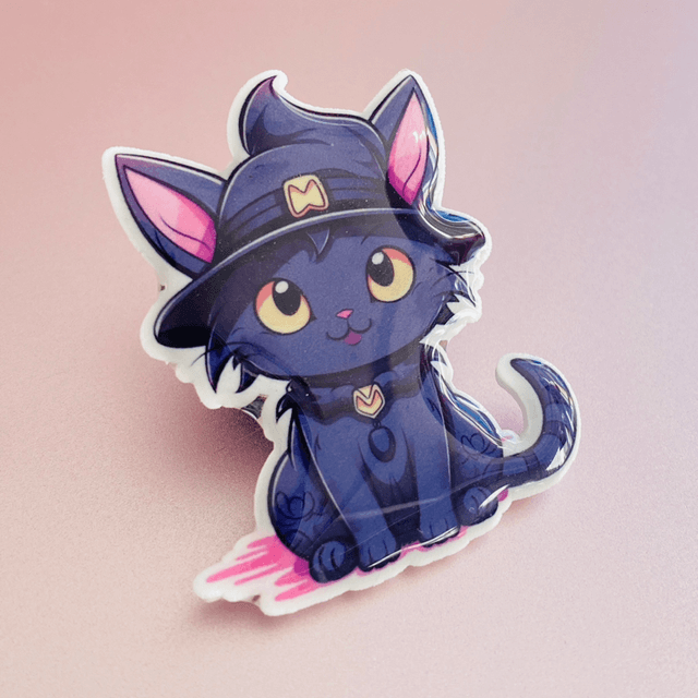 Pins Witchy Cat