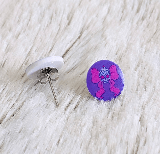 Boucles d’oreilles Skull Bow