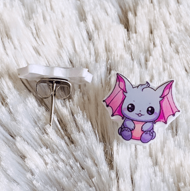 Boucles d’oreilles Blue Bat