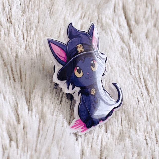 Pins Witchy Cat