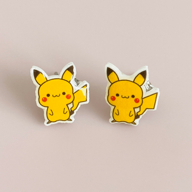 Boucles d’oreilles Pikachu Kawaii 