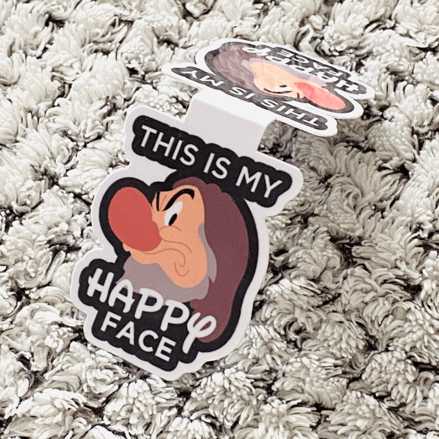 Marque-pages Magnétique Happy Grumpy Face
