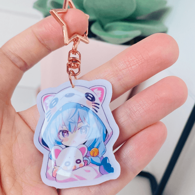 Porte-clés Kawaii Cat Girl 