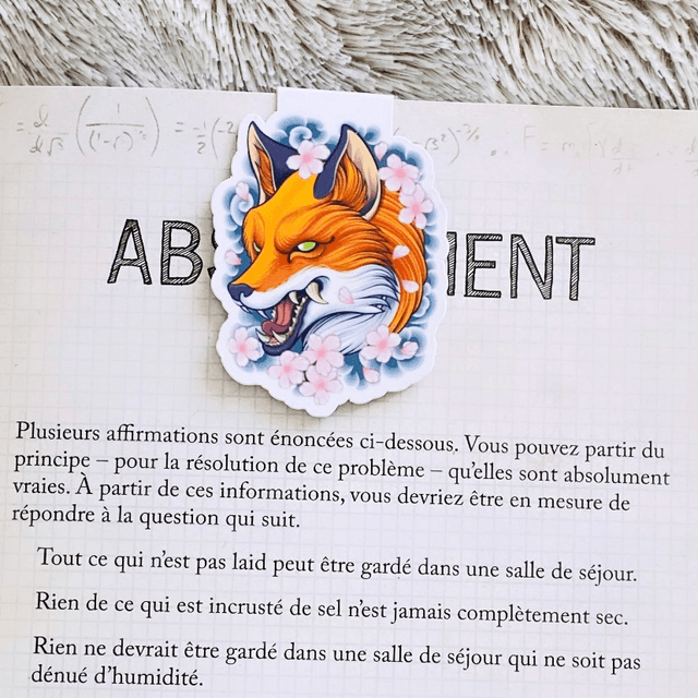 Marque-pages Magnétique Kitsune