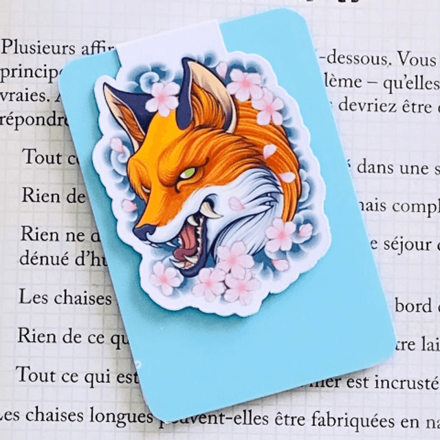 Marque-pages Magnétique Kitsune