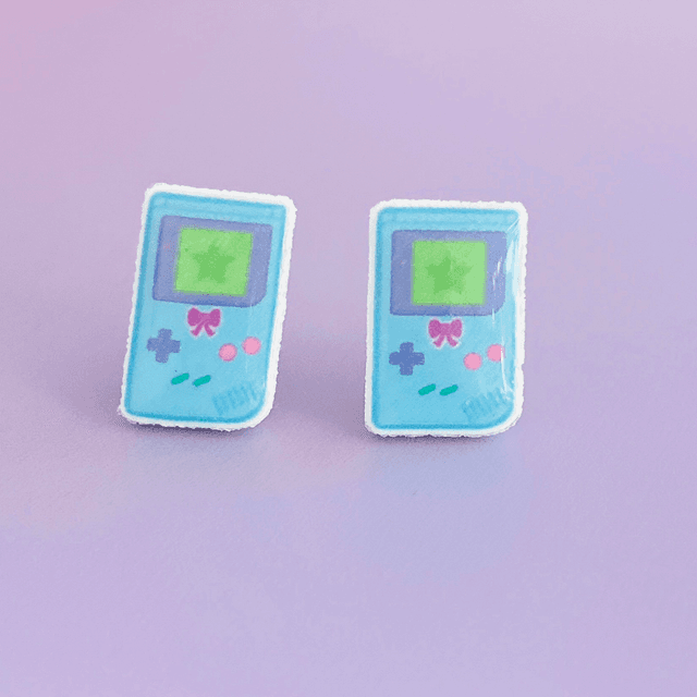 Boucles d’oreilles Game-Boy Kawaii 