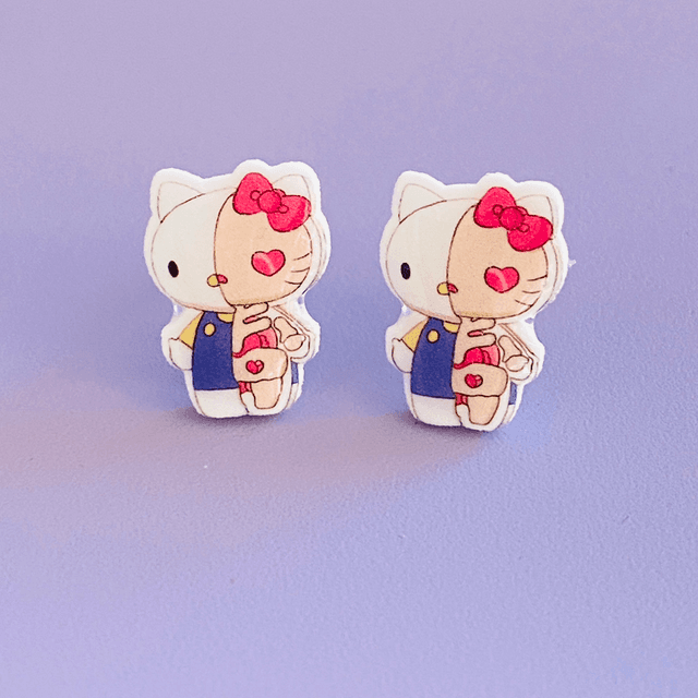 Boucles d’oreilles Hello Kitty Skull