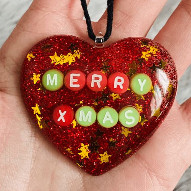 Suspension Merry Xmas Red