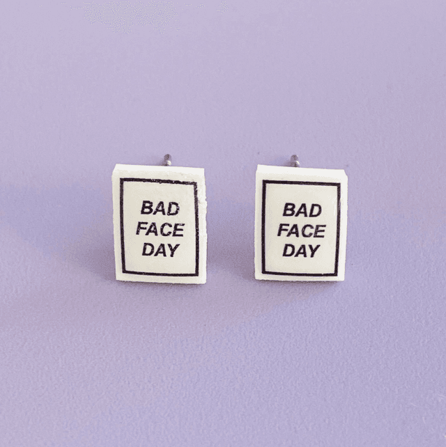 Boucles d’oreilles Bad Face Day