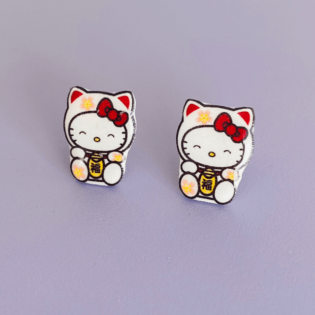 Boucles d’oreilles Maneki Kitty