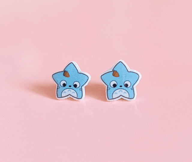 Boucles d’oreilles Totoro Stars