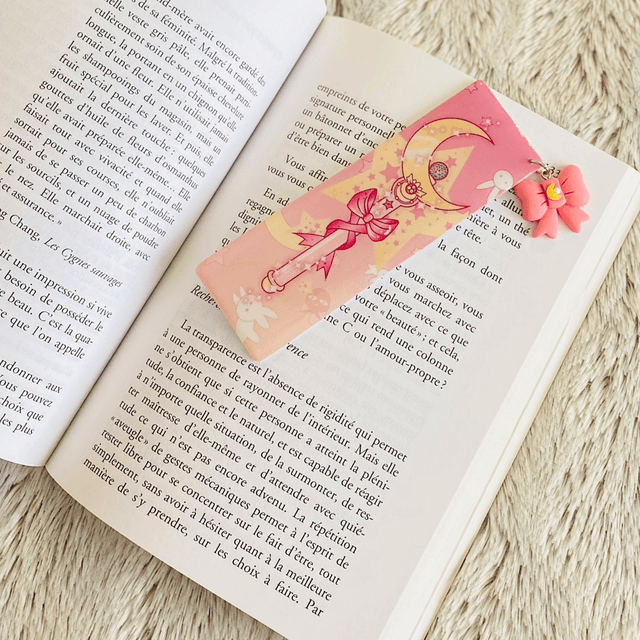 Marque-pages Bâton de Lune Kawaii